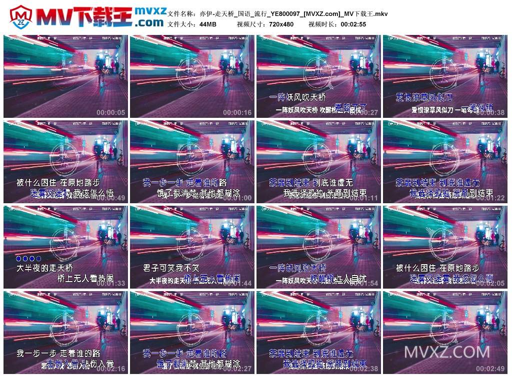 亦伊-走天桥_国语_流行_YE800097